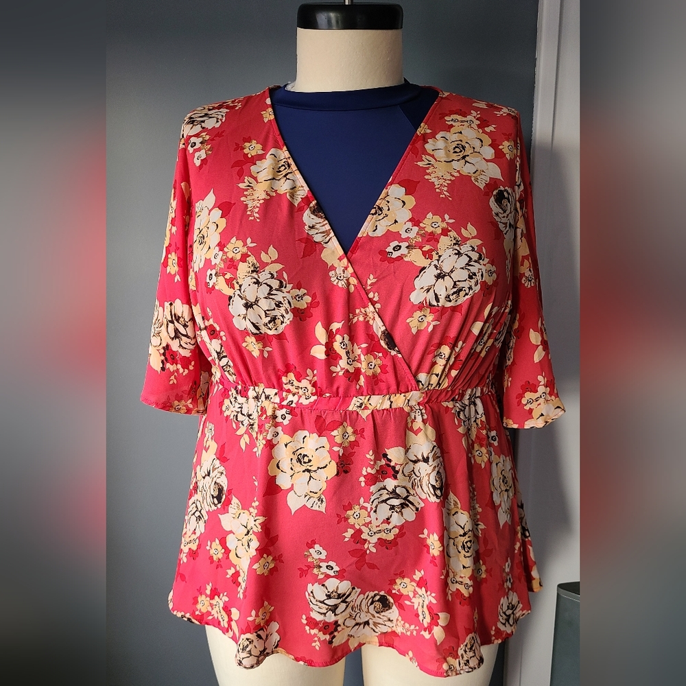 Plus size Floral Top